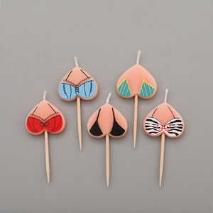 เทียนวันเกิดทรงศิลปะแบ<span class=keywords><strong>บ</strong></span>ไร้ควันเทียนแฟนซีบิกินี่สไตล์ใหม่ - Product Image 3