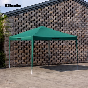 Tonnelle Pop-up Imperméable 3x3 en Tissu Oxford 210D et PVC, Simple Couche, Toutes Saisons, pour Jardin, Fêtes et Extérieur - Product Image 1