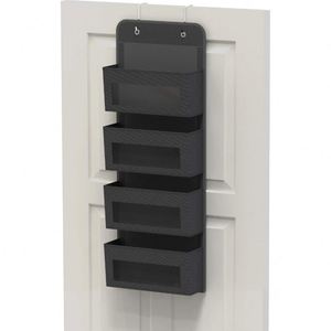4 Clear Window Pocket Organizer Over Door <b>Wall</b> Mount Fabric <b>Storage</b> <b>Hanging</b> Organizer - Product Image 3