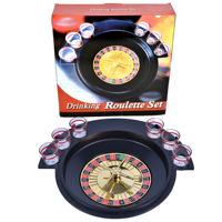Russisches Roulette-Trinkspiel mit 6 Schnapsgläsern, Roulette-Trinkspiel, Bar-Spiel, Party für Erwachsene, Dreh das Rad