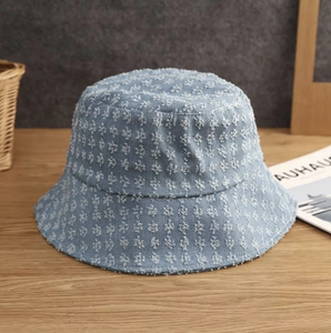 Chapeau seau en tissu denim pour dames Chapeau de <span class=keywords><strong>pêcheur</strong></span> à la mode et décontracté avec écran solaire - Product Image 2