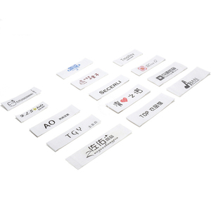 Etiqueta adhesiva de algodón para el cuidado de la ropa, <span class=keywords><strong>etiquetas</strong></span> <span class=keywords><strong>textiles</strong></span> de algodón con dibujos animados, bolsas para zapatos - Product Image 4