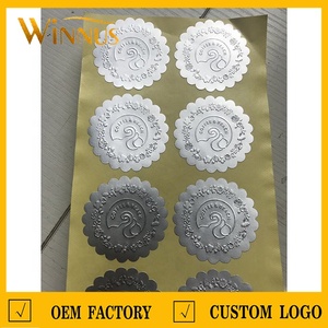 Custom Luxury Packaging <strong>Sticker</strong> Wine Cosmetic <strong>Perfume</strong> Bottle Label Silver Rose Gold 3d <strong>Embossed</strong> logo Self-adhesive Label <strong>Sticker</strong> - Product Image 3