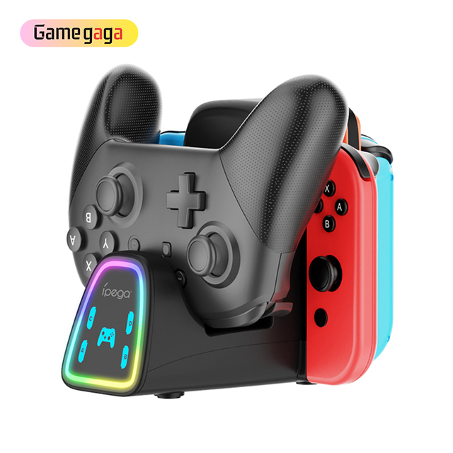 F High-Capacity 9 Port Charging Station for NS/ Switch 2 - Dual LED Joy-Con Charging Stand, Premium Game Controller Accessories