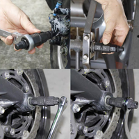 Clé de démontage de moyeu de roue avant de moto, outil à douille hexagonale pour réparation de bosses pour Yamaha Suzuki Honda
