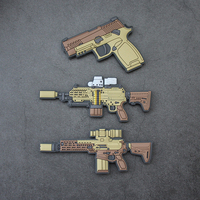 Insignia de PVC Creativa de Morale con Diseño de Rifle de Asalto SIG SAUER Versión Q XM7, Hecha en China