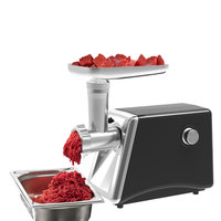 Hachoir Électrique Professionnel 5-en-1 pour Viande et Légumes, Multifonctionnel, Hachage, Tranchage, Râpage, en Acier Inoxydable, pour Restaurant