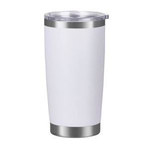 Gobelet isotherme en acier inoxydable à double paroi de 20 oz, sans BPA, avec revêtement en poudre, tasse de voyage en métal de 20 oz, mug à café avec couvercle - Product Image 1