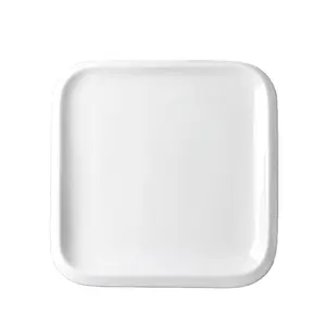 7-14 дюймов керамическая фарфоровая посуда поставка керамика стейк обеденная тарелка портативный дизайн Элегантность Белая Квадратная тарелка для отеля