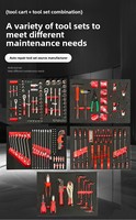 Kit complet d'outils de réparation automobile 420 pièces en acier au carbone avec clés à douilles pour atelier et garage (chariot à outils non inclus)