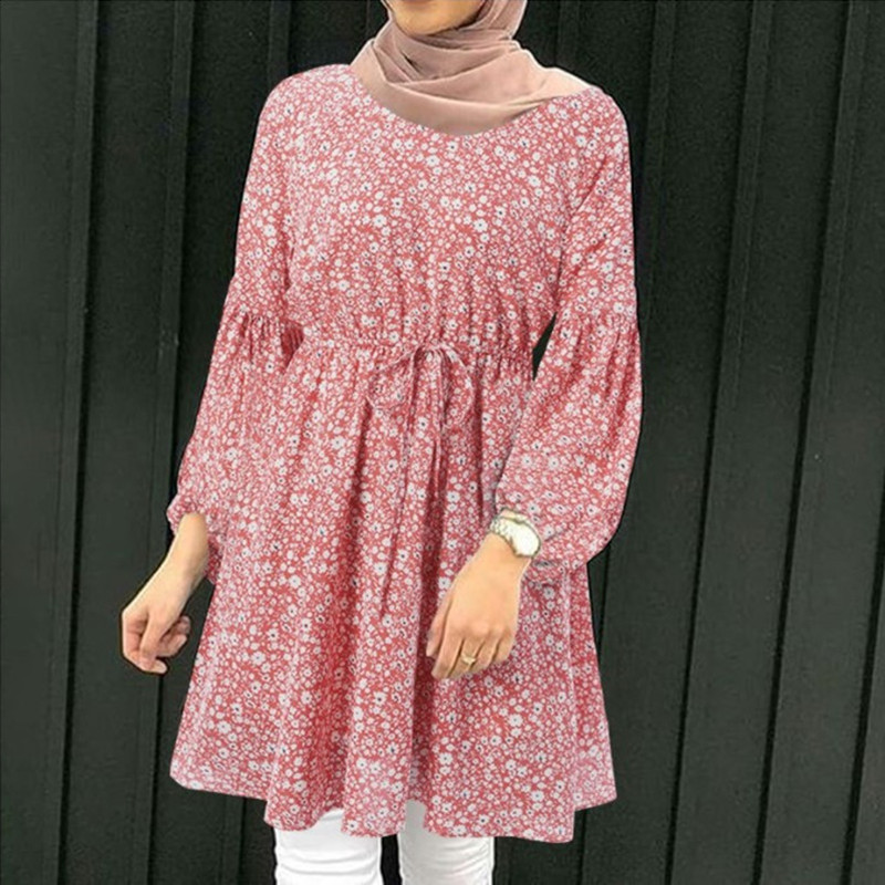 knee length dresses for ladies Mini Modal Hijab Albayda main image 1