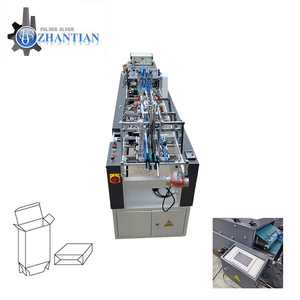 Mini Máquina Plegadora y Encoladora de Cajas con Encolado Lateral para Empaque de Alimentos, Caja Pequeña de Metal/Madera, Zh 500 Mini Plegadora y Encoladora Automática - Product Image 1