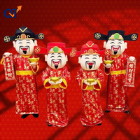 QUTENG Nouvelle Arrivée Mascotte Artisanale Costume Premium de Haute Qualité Tenue Promotionnelle Costume de Fête Mascotte de la Richesse Mascotte Mammon Adulte