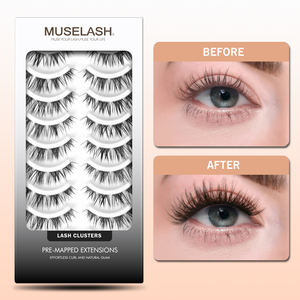 Cils individuels en grappes pré-coupés, pré-mappés, ultra doux et moelleux, prêts à être expédiés depuis les États-Unis, 10 <span class=keywords><strong>Paris</strong></span> FH15 - Product Image 2
