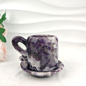 Nuovo Prodotto Set di Tazze in Cristallo Artigianale Ametista Naturale Fatta a Mano Regali in Cristallo per Decorazione - Product Image 1
