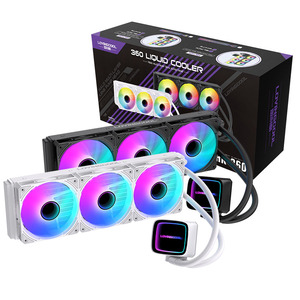 Lovingcool argb Trắng tất cả trong một <span class=keywords><strong>PC</strong></span> nước làm mát CPU tản nhiệt phù hợp với cho Intel AMD CPU chất lỏng mát <span class=keywords><strong>PC</strong></span> với 240/360mm radiatiors - Product Image 2