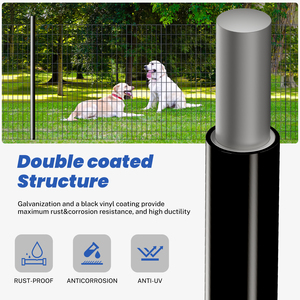 12Gauge 2.4mm 2"x3" <b>Mesh</b> Black PVC Coated Welded <b>Wire</b> <b>Mesh</b> 48INCHX50FT 48"x50' Roll for Rabbit Cage Making - Product Image 4