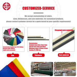 Cina prezzo di fabbrica Alucobond 4x8 3mm 4mm 5mm 6mm Pvdf Pe Acp Acm fogli <span class=keywords><strong>pannelli</strong></span> compositi <span class=keywords><strong>in</strong></span> alluminio <span class=keywords><strong>per</strong></span> rivestimento parete esterna - Product Image 6