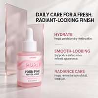 Sérum Visage Coréen OEM Anti-Âge Hydratant Éclatant au Collagène Peptidique Rose, ADN de Saumon PDRN et Vitamine B12