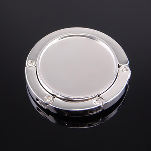 Gancio per borsa rotondo laterale <span class=keywords><strong>da</strong></span> <span class=keywords><strong>tavolo</strong></span> ganci per borsa appesi portatili gancio per borsa pieghevole per cucchiaio gancio rotondo per borse in metallo - Product Image 3