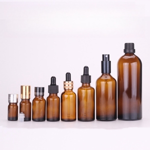 Flacon compte-gouttes en verre d'<span class=keywords><strong>huile</strong></span> <span class=keywords><strong>essentielle</strong></span> fabriqué en usine 5ml-100ml couleur de thé pour soins de la peau sérum crème pour le <span class=keywords><strong>visage</strong></span> Mascara gouttes pour les yeux - Product Image 3
