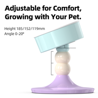 Bol réglable pour animaux de compagnie Mangeoires de qualité supérieure pour le confort et la commodité Bol pour chat surélevé personnalisé