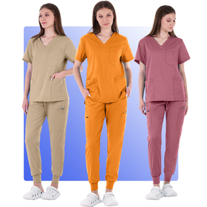 Conjuntos de Uniformes Médicos de Rayón de Alta Calidad para <span class=keywords><strong>Hombre</strong></span> - Uniformes de Enfermería Transpirables con Logotipo Personalizado, Talla XL, Tela Suave Tejida para Uso Hospitalario - Product Image 2