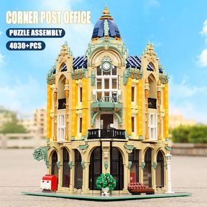 For Mould King 16010 Street View Corner <strong>Post</strong> <strong>Office</strong> Building Blocks Model 4030PCS Educational <strong>Toy</strong> in Plastic Festival Gift - Product Image 5
