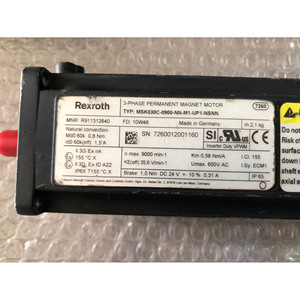 มอเตอร์เซอร์โวแม่เหล็กถาวร 3 เฟส MSK030C-0900-NN-M1-UP1-NSNN 24V DC พร้อมเบรก สำหรับอุปกรณ์อุตสาหกรรม - Product Image 1