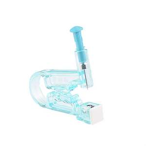 Pistola Perforadora de Orejas Desechable y Estéril para Adultos, Color Azul, con Kit de Seguridad Aséptica - Product Image 2
