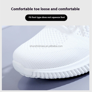 Chaussures habillées décontractées tricotées à la mouche de style coréen pour femmes mocassins tendance baskets pour filles - Product Image 6