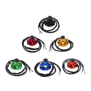 Kill Switch GOOFIT 7/8" 22mm Lenker 2 Draht CNC Kill Stop Schalter Ersatz Für Fahrrad Blinker
