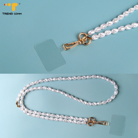 Lanière de téléphone portable en perles de cristal 2026, anti-perte, détachable, 150 cm, personnalisable, lanière de téléphone portable à bandoulière, iPhone
