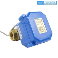 Mini robinet à tournant sphérique motorisé en laiton à deux voies de 3/4 pouces avec actionneur 24v 220v équipement de conduite d'eau à bas prix OEM pris en charge