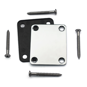 Accesorios de guitarra, placa de cuello de guitarra eléctrica cromada/negra/dorada, placa de cuello de guitarra Vintage para piezas de guitarra ST TL <span class=keywords><strong>Fender</strong></span> - Product Image 5