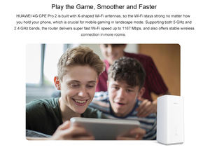 หัวเว่ย4G B628-265 Pro2เราเตอร์โมเด็มไร้สาย CAT12เราเตอร์พร้อมช่องใส่ซิมการ์ด WIFI AC1200 LTE 600Mbps พอร์ต2 * Ge - Product Image 4