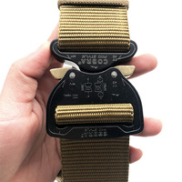 Ceinture tactique EDC à double couche renforcée Under Armour, boucle en D noire, nylon, unisexe, utilisation en extérieur