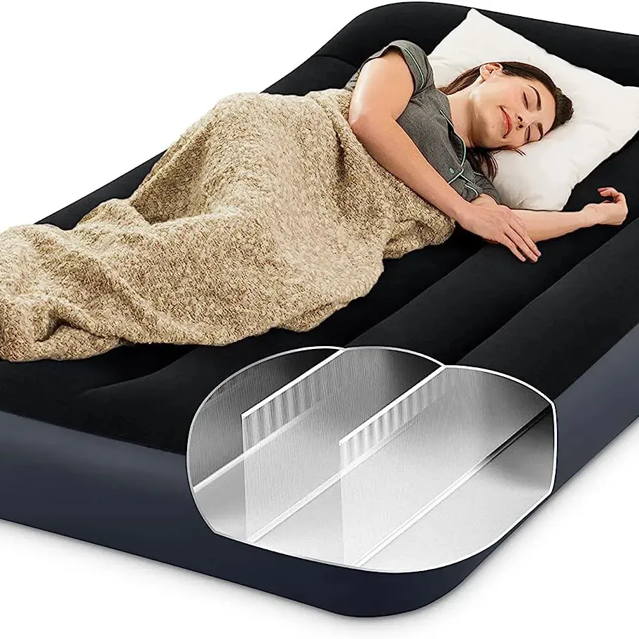 Dura Beam standar bantal istirahat kasur udara serat Tech Twin ukuran Built-in pompa listrik 10in tempat tidur tinggi kasur udara untuk mendaki