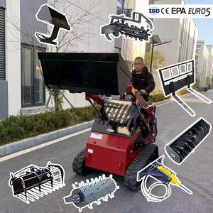 شحن مجاني - لودر صغير بمحرك ديزل معتمد من وكالة حماية البيئة مع مسار مطاطي وملحقات مخصصة - Product Image 3