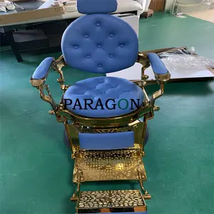Free Shipping salon furniture best selling quality guarantee salon chair barber shop blue barber chair luxury