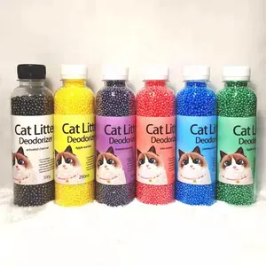 गर्म बिक्री बिल्ली उत्पादों कूड़े दुर्गन्ध मोती बिल्ली कूड़े Cleanser कूड़े बॉक्स गंध एलिमिनेटर के लिए मजबूत मूत्र गंध