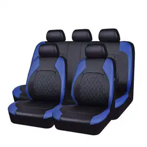 Universal-Autositzebezüge aus Kunstleder geeignet für vollständige Airbag-Sitzbezüge Autos