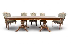 Di alta qualità antico set <span class=keywords><strong>tavolo</strong></span> da pranzo in legno massello Francese <span class=keywords><strong>foglia</strong></span> <span class=keywords><strong>oro</strong></span> intagliato <span class=keywords><strong>tavolo</strong></span> da pranzo con 8 sedie - Product Image 2