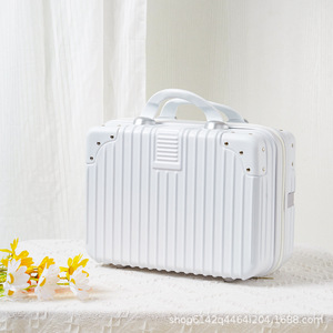 Boîte de rangement cosmétique légère portable de 14 pouces avec mot de passe verrouillable Valise d'embarquement étanche avec poignée souple - Product Image 6