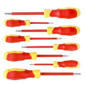 Jeu de <span class=keywords><strong>tournevis</strong></span> isolé 8 en 1 avec poignée en plastique antidérapante, jeu d'outils manuel pour électricien - Product Image 4