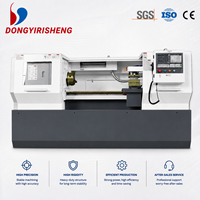 Tour CNC horizontal robuste automatique CK6140 avec haute précision à grande vitesse, porte-outils 4 axes 2 postes, système GSK, broche simple