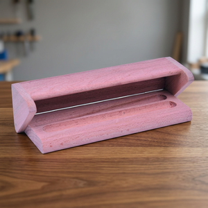 Boîte à crayons et stylos en bois faite à la main, boîte cadeau pour fournitures scolaires avec logo personnalisé - Article promotionnel pour la rentrée scolaire/la remise des diplômes - Product Image 2