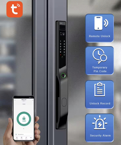 3D Gesicht wasserdicht Schiebetür Finger abdruck Digital Tuya Smart Lock Aluminium Türschloss Gesichts erkennung Türschloss - Product Image 4