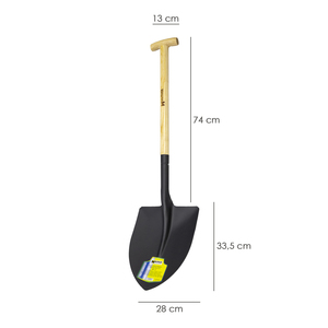 พลั่วด้ามไม้ ด้ามแหลม รุ่น Crutch 502/3 - Product Image 2