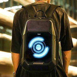 Divoom <span class=keywords><strong>Pixoo</strong></span> CyberBag Bolsa de lona impermeable de gran capacidad Pantalla de píxeles LED para montar en motocicleta Llevar electrónica de consumo - Product Image 4